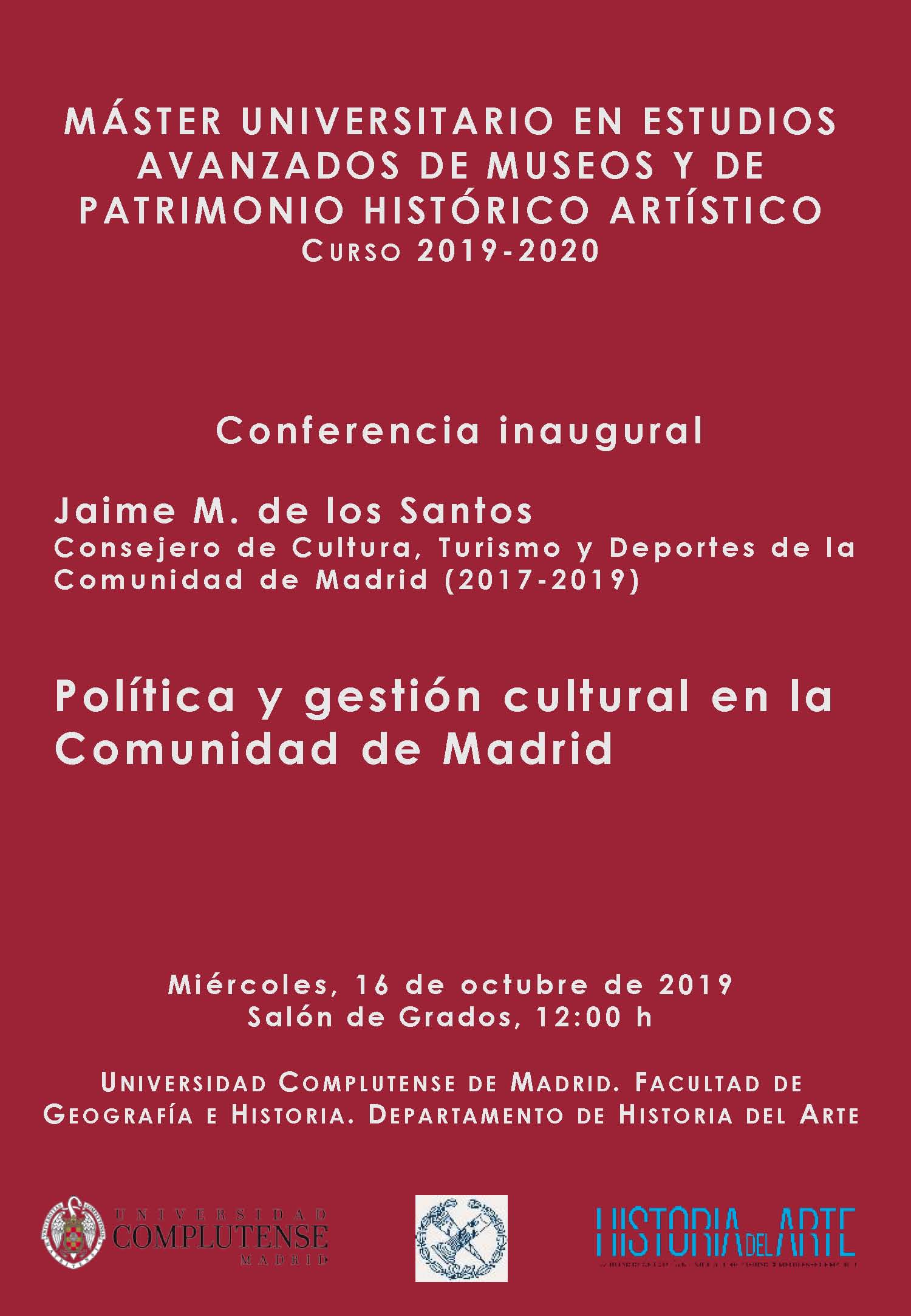 Política y gestión cultural en la Comunidad de Madrid